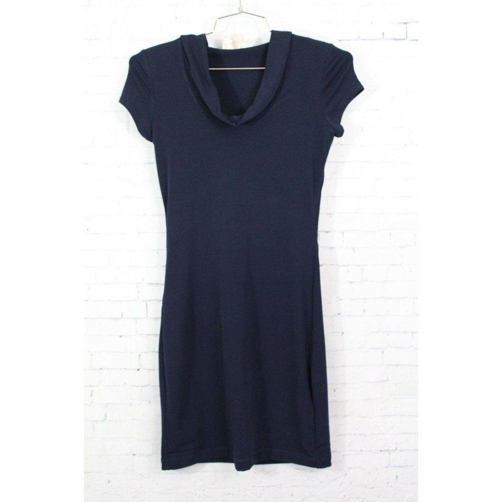 PHILOSOPHY DRESSES Navy Blue Hooded Dress Size XS